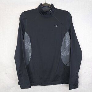 Paradox 1/4 Zip Jacket Top Women's M Mock Neck Recycled Polyester Running Yoga